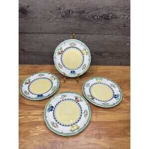 Villeroy & Boch FRENCH GARDEN FLEURENCE 6.75” Bread Plates ~4 Pc Germany